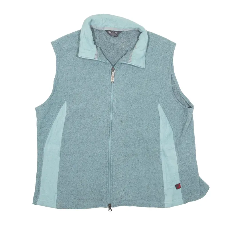 WOOLRICH Fleece Gilet Blue Womens XL