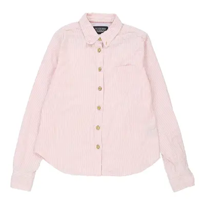 Age 13 Ralph Lauren Striped Shirt - Large Pink Cotton