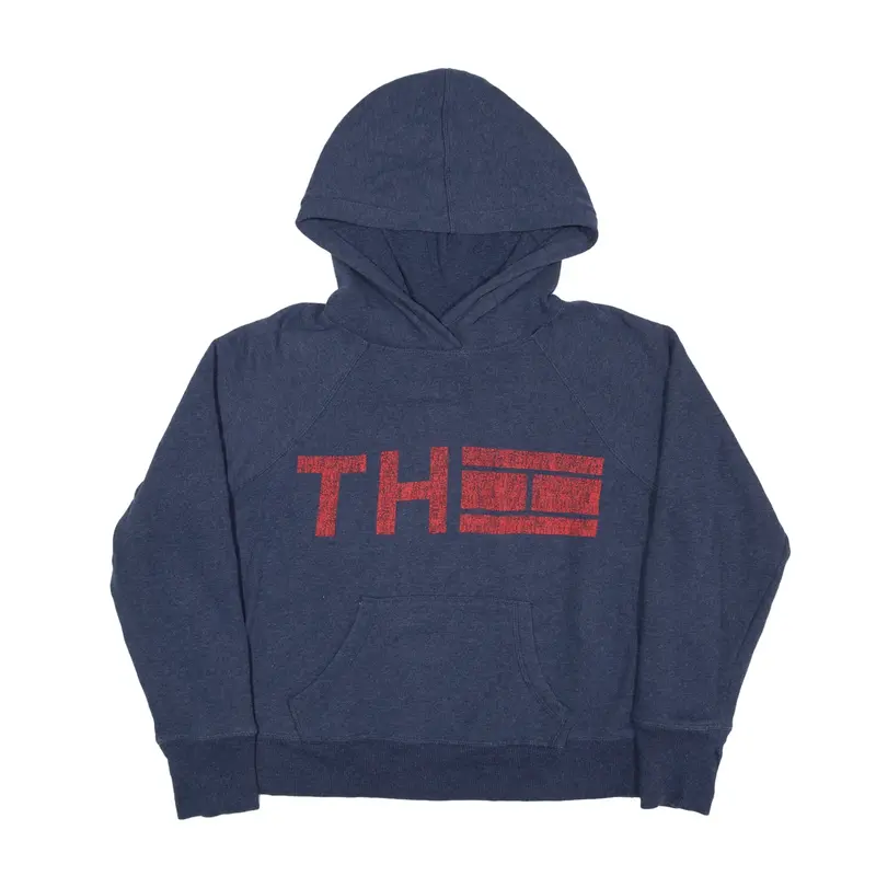 TOMMY HILFIGER Hoodie Blue Pullover Womens S