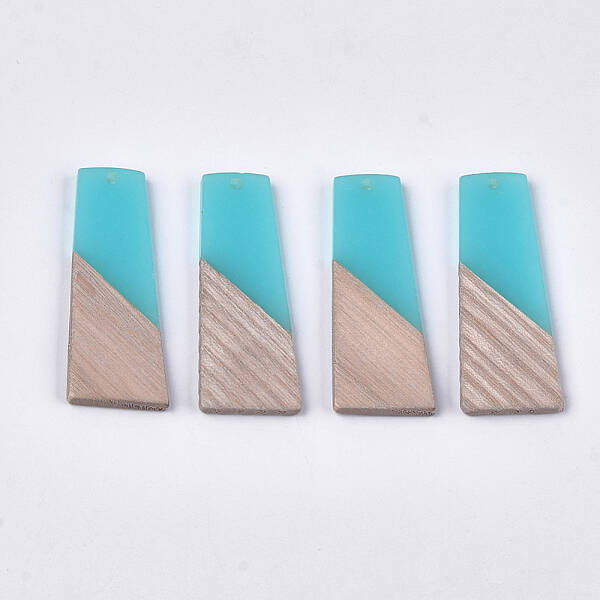 Resin & Walnut Wood Pendants