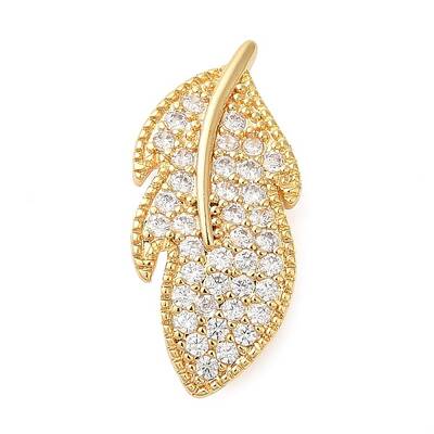 Brass Micro Pave Clear Cubic Zirconia Fold Over Clasps