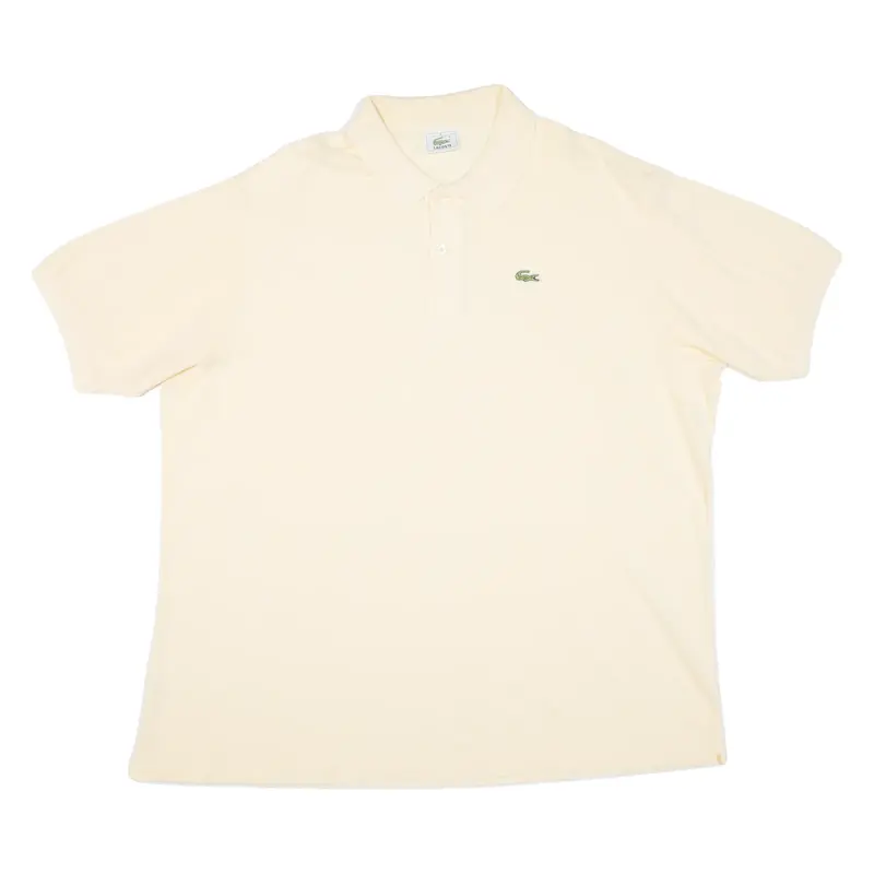 LACOSTE Mens Polo Shirt Yellow 2XL