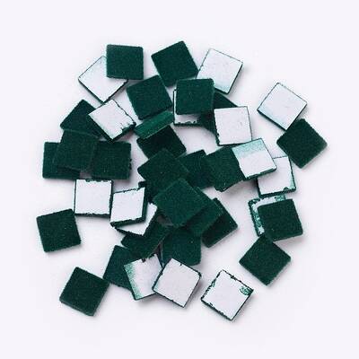 Flocky Acrylic Cabochons