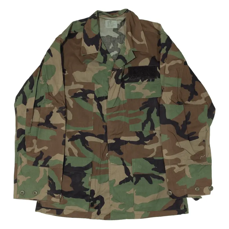 EDCAR INDUSTRIES Woodland Combat Regular Military Jacket Green Camouflage Mens S