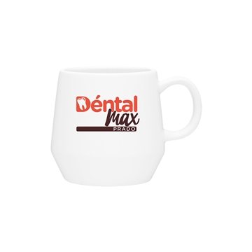 48 Promotional 16 oz Verona Ceramic Mug - Matte White & Microwave ...