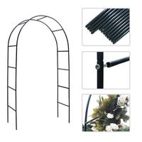 Garden Metal Arch, Outdoor Flower Garden Arch Trellis, Durable Steel Garden Arbor for Climbing Plants, Wedding & Party Decora...