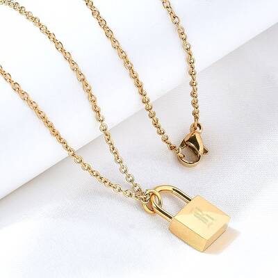 304 Stainless Steel Rolo Chain Pendant Necklaces