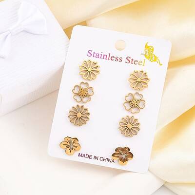 304 Stainless Steel Stud Earring Kits