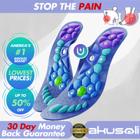 Plantar Fasciitis Akusoli | Shock Absorbing Insoles for All Day | Version 2 | Comfort Arch Support | CUT TO SIZE | Premium Ma...