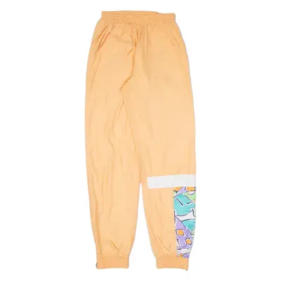 TRIUMPH Womens Track Pants Orange 90s Tapered XS W23 L30