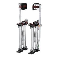 VEVOR Drywall Stilts, 18''-30'' Adjustable Aluminum Tool Stilts with Protective Knee Pads, Durable and Non-slip Work Stilts f...