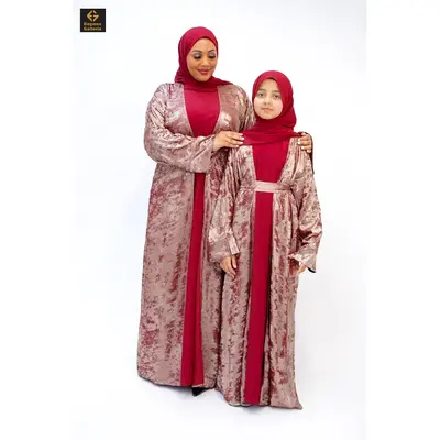 Hyran Mother Daughter 4-Piece Abaya Set