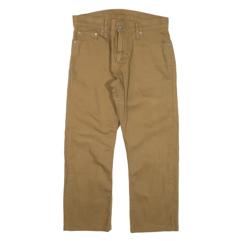 LEVI'S Denim Trousers Brown Regular Straight Mens W30 L24