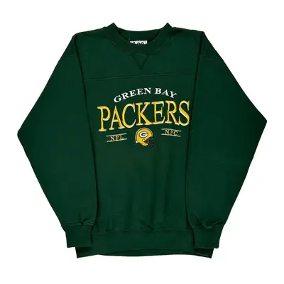 Green Bay Packers Lee Sport Nfl Sweatshirt - Medium Green Polyester Blend