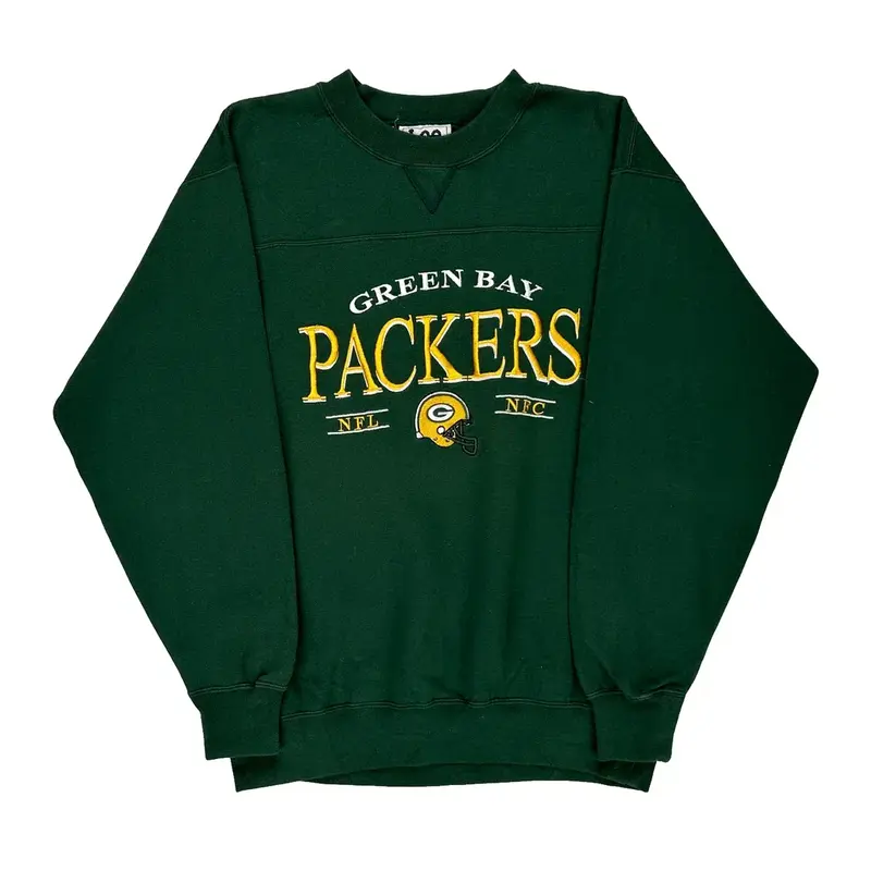 Green Bay Packers Lee Sport Nfl Sweatshirt - Medium Green Polyester Blend