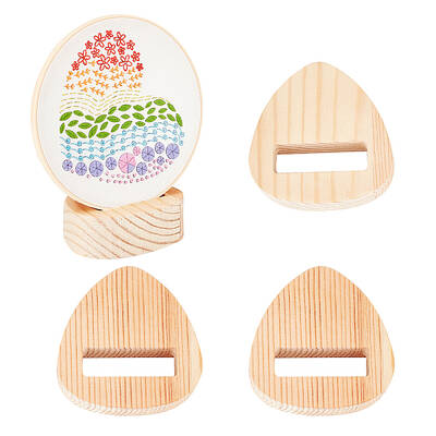 Triangle Wood Embroidery Hoop Easels