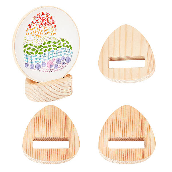 Triangle Wood Embroidery Hoop Easels