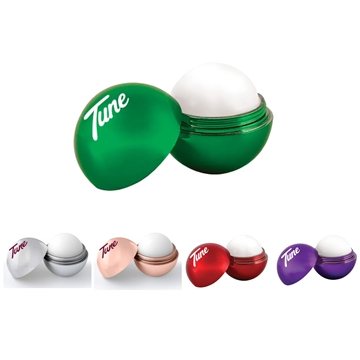 150 Custom Metallic Finish Round Lip Balm - Vanilla Scent