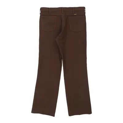 Wrangler Trousers - 36W 30L Brown Polyester