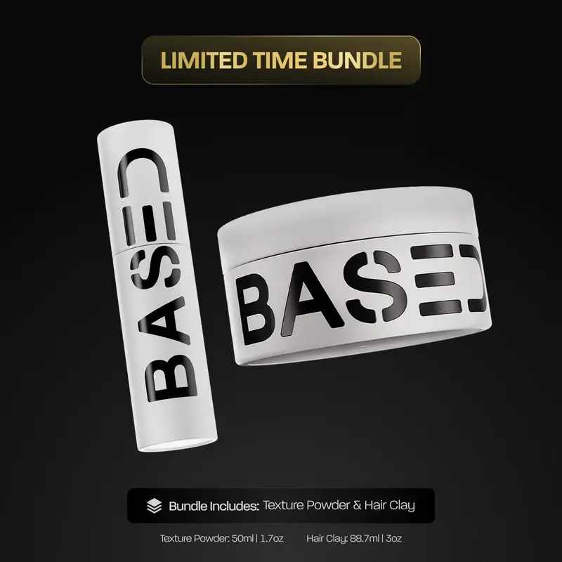 BASED Matte Texture Duo | Texture Powder + Texture Clay | Matte Finish & Strong Hold | Non-Toxic, High Performance | Limited ...