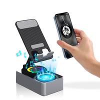 3 in 1 Phone Holder Bluetooth Speaker Wireless Charger Power Bank Hold Rack Dock Stands Multi 2in1 Fold Video Call Compact Po...
