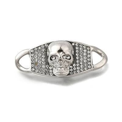 304 Stainless Steel Crystal Rhinestone Connector Charms