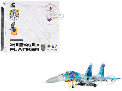 Sukhoi Su-27UB Flanker Aircraft 831st Tactical Aviation Brigade (2017) Ukrainian Air Forces 1/72 Diecast Model by JC Wings
