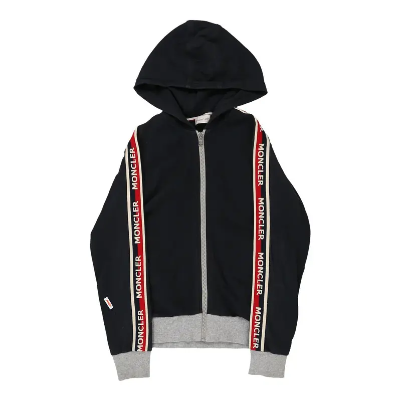 12 Years Moncler Hoodie - Medium Black Cotton | Size: medium
