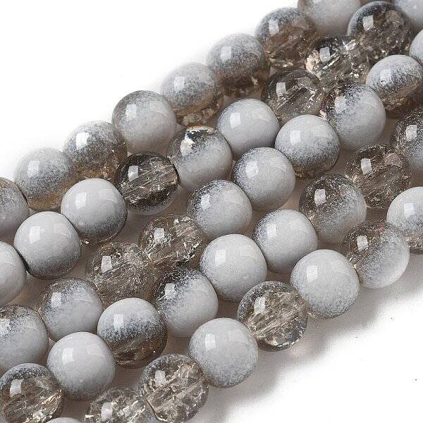 Crackle Glass Beads Strands