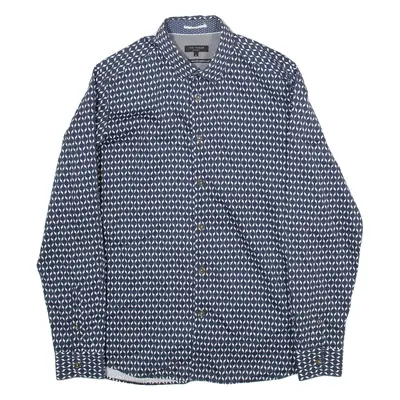TED BAKER Mens Shirt Blue Long Sleeve M