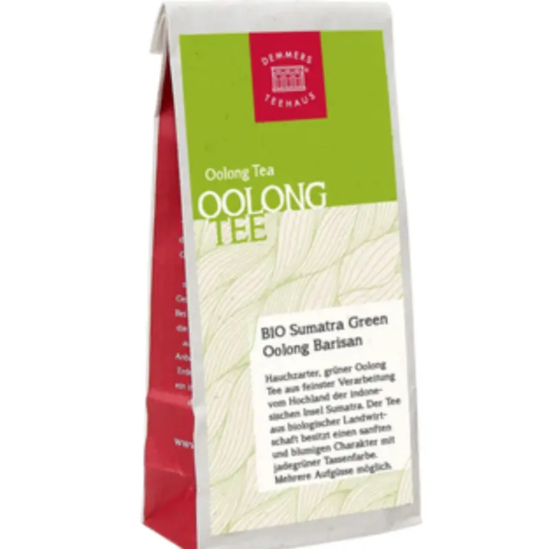 Demmers teehaus Organic Green Tea Sumatra Green Oolong Barisan 100 g