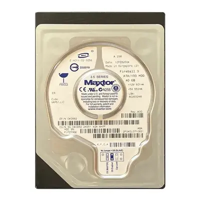 X0882 Dell 40GB 5400RPM ATA-133 3.5-Inch Hard Drive