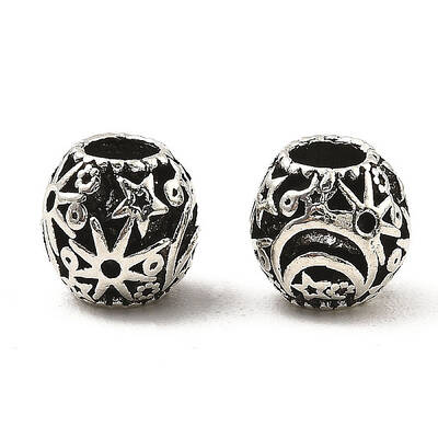 Tibetan Style Alloy European Beads