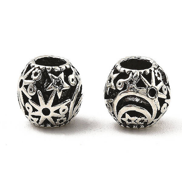 Tibetan Style Alloy European Beads