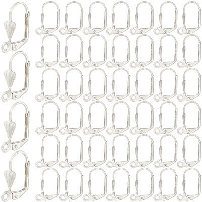 200Pcs Brass Leverback Earring Findings