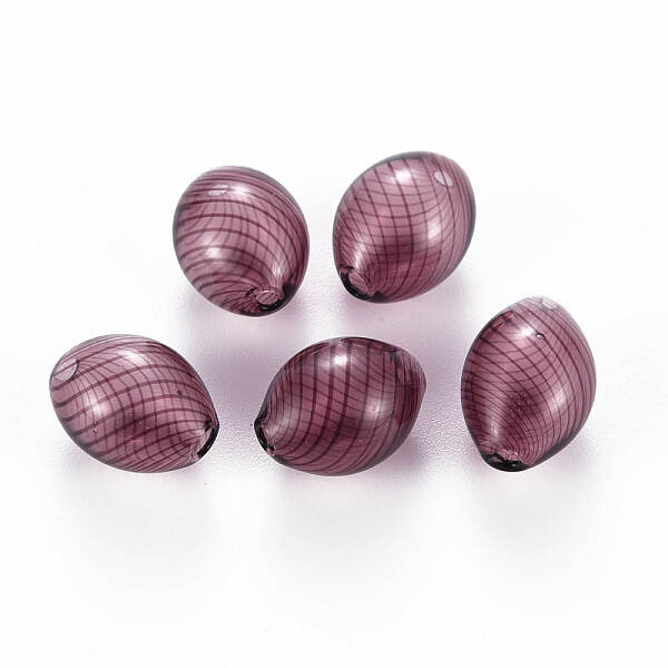 Transparent Handmade Blown Glass Globe Beads