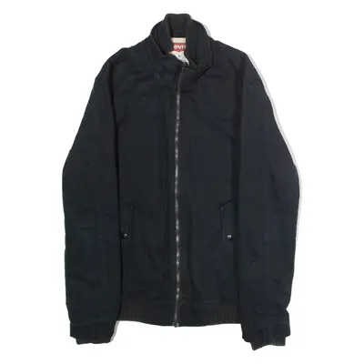 LEVI'S Mens Bomber Jacket Black Twill M