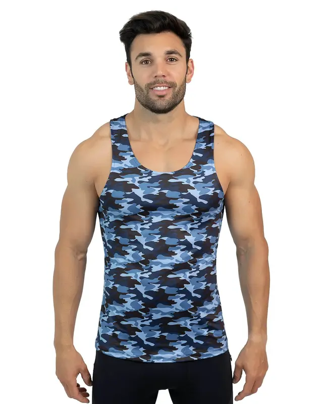 Blue Camo Tank Top | Size: L | Color: Blue Camo