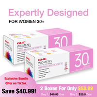 GNC 2-Box Bundle: GNC Women's 30+ Vitapak, 5-in-1, 30 Count Multivitamin for Stress & Bone Support, Skin Support, Healthcare,...