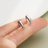Oufer 2Pcs  Fake Vampire teeth Lip Ring 316L Stainless Steel