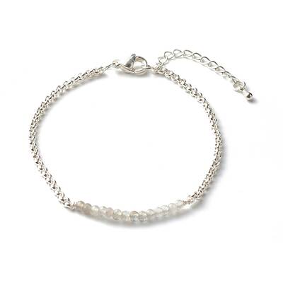 Natural Labradorite Beaded Bracelets