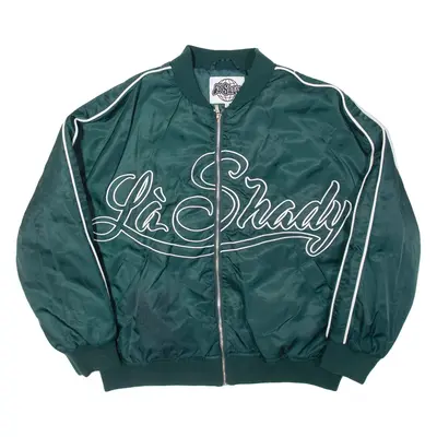 LA SHADY Womens Bomber Jacket Green M