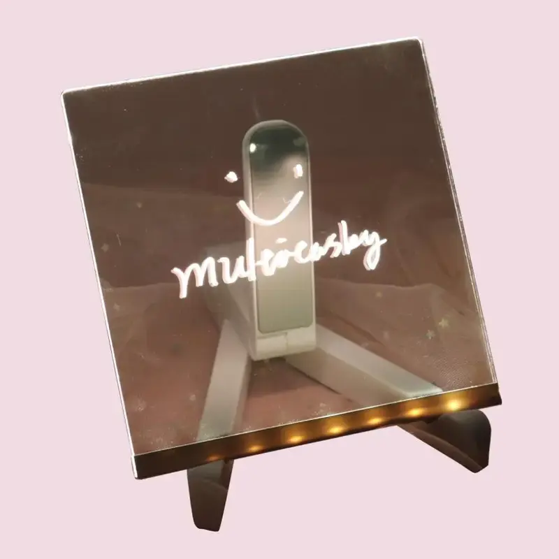 Glowing Acrylic Message Board Set (with 7 Colored Markers)