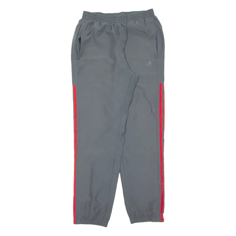 ADIDAS Mens Track Pants Grey Tapered M W26 L30