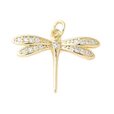 Brass Micro Pave Cubic Zirconia Pendants