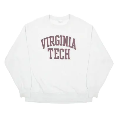 CHAMPION REVERSE WEAVE Virginia Tech Mens Sweatshirt Grey USA L