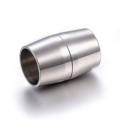 Tarnish Resistant 304 Stainless Steel Magnetic Clasps with Glue-in Ends