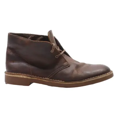 CLARKS Desert Boots Brown Leather Mens UK 8