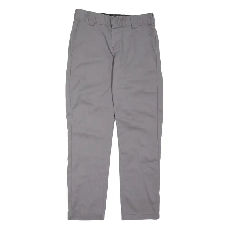 DICKIES Mens Trousers Grey Regular Straight W29 L30