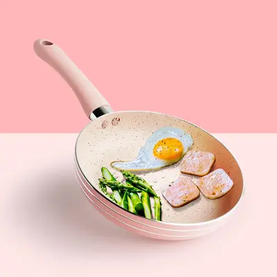 1 Piece Non-stick Frying Pan with Long Handle, Multifunctional Stove Frying Pan for Pancake, Omelets, Burgers and Steak, Home...